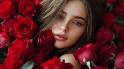 Romantic Valentines Day Celebration Illustration Featuring Warm Colors And Creative Typography Background