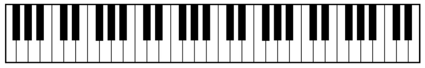 Fototapeta premium This is an illustration of piano keys.