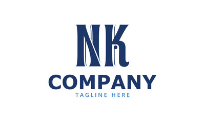 NK N nk initial logo | initial based abstract modern minimal creative logo, vector template image. luxury logotype logo, real estate homie logo. typography logo. initials logo