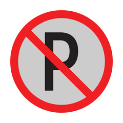 No Parking Sign. NO PARKING. No parking road signs set. Parking vector icon. No car parking signs in eps 10.