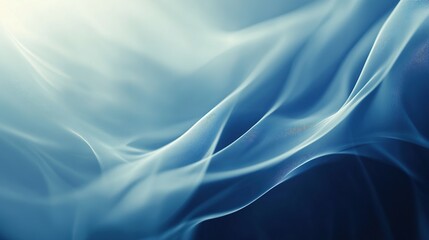 Obraz premium Serene blue abstract gradient, minimalistic and clean, evoking calm and tranquility.