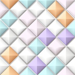 Obraz premium This colorful, soft plaid pattern serves as a vibrant backdrop for various creative designs and presentations SEAMLESS PATTERN