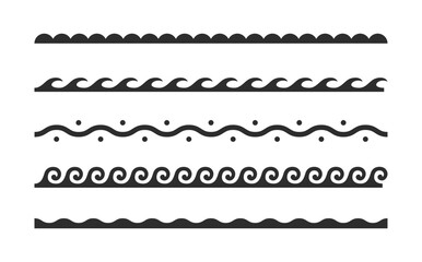 collection of ethnic decorative border