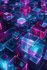 Digital Universe: Open Source Coding and Interconnected Geometric Artwork