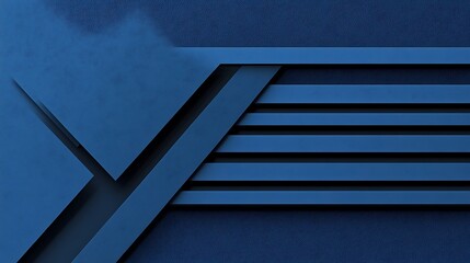 Abstract blue geometric shapes background.