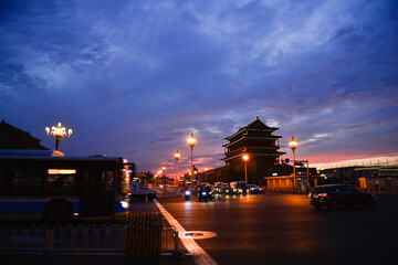 The ancient Chinese buildings