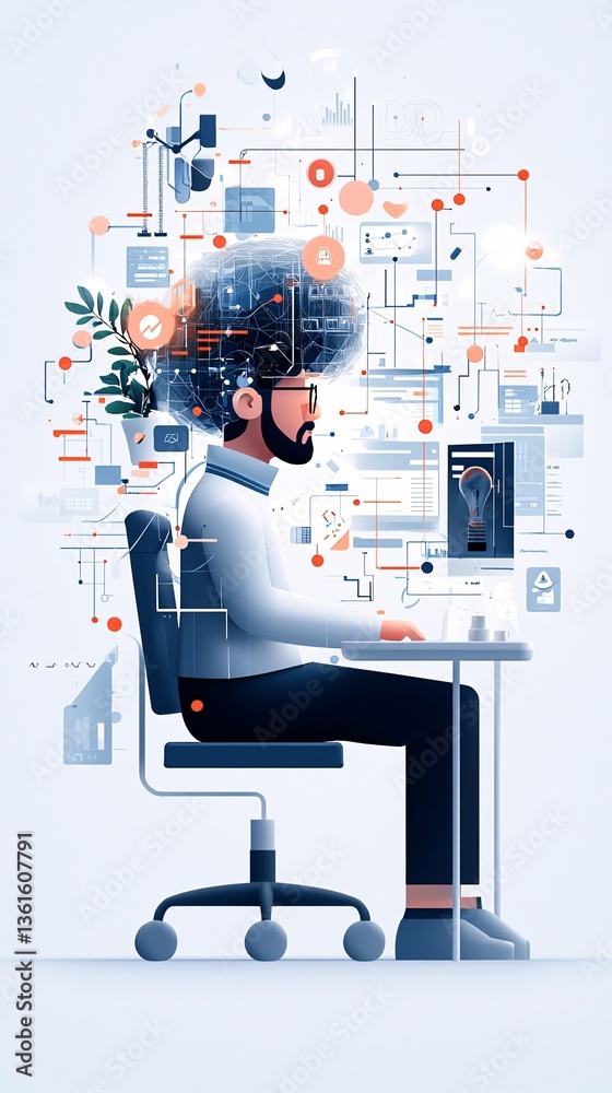 Poster a web designer using ai to create dynamic website layouts with real-time user feedback, ai web desig