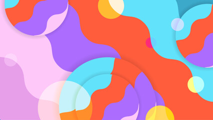 clean and minimal colorful abstract design geometric vector illustration