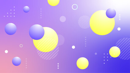modern purple blue and yellow gradient abstract geometric background vector illustration