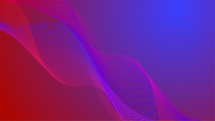 abstract red and blue simple shapes gradient geometric background vector illustration