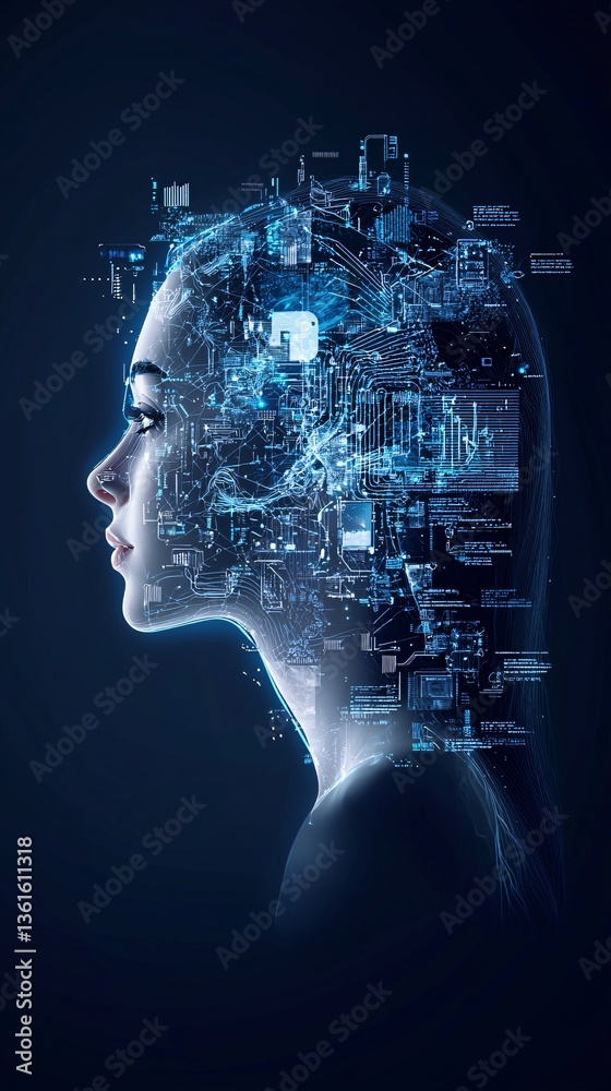Poster An AI system generating responsive logos that adapt to different screen sizes and formats, AI responsive logos, dynamic branding
