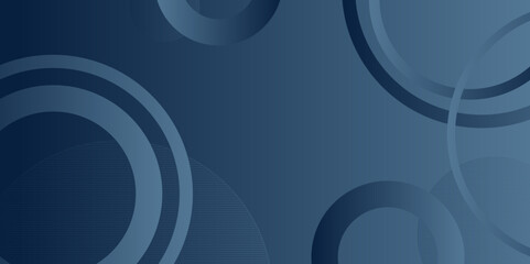 Minimal geometric background. Dynamic shapes composition. Blue abstract circle gradient modern graphic background. Vector colorful abstract geometric shapes background. Can be used for advertising,