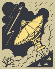 Obraz premium Minimal Cosmic Vector Collection with Shooting Stars and Colorful Night Skies