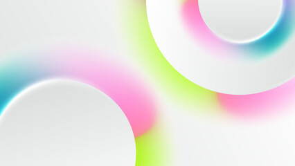 abstract colorful gradient geometric background vector illustration