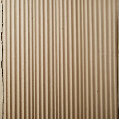 Obraz premium Detailed Close Up of Light Brown Corrugated Cardboard Texture