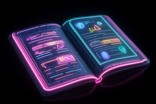 Futuristic Open Book