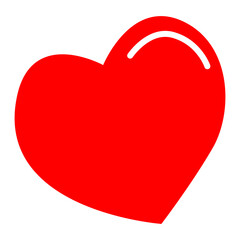 abstract red heart icon on white background. red heart, love heart, love, valentine, icon, red heart, romance, red, illustration, valentine, romantic, vector, day, design, decoration,