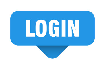 login sticker. login sign on transparent background