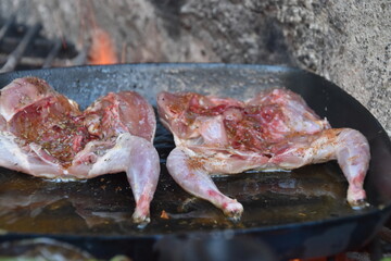 Pollo en barbacoa