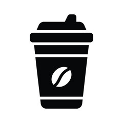 Grab this amazing icon of takeaway coffee cup in modern style