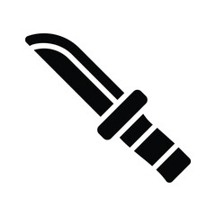 A sharp survival knife representing adventure, hunting, and outdoor activities.