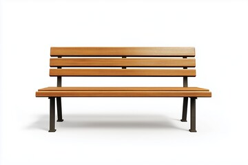Bench isolated on white background 