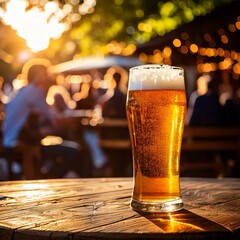 Cold Lager in the Garden