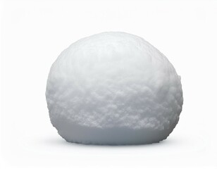 Fototapeta premium snowball isolated on white background