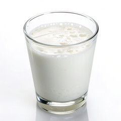 A full glass of cold, white milk, a healthy dairy beverage isolated for its fresh, natural protein