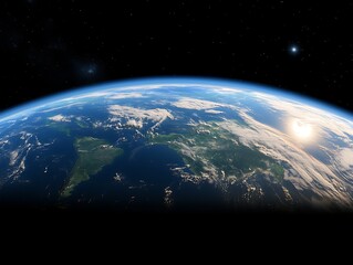 Earth from Space Sunrise (2)