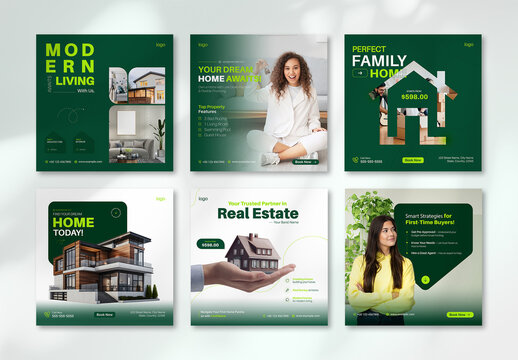 Real Estate Property Social Media Post Layout