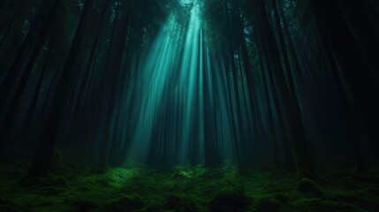 Fototapeta premium Mystical Forest Sunlight (4)