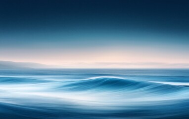Serene Ocean Waves at Dawn