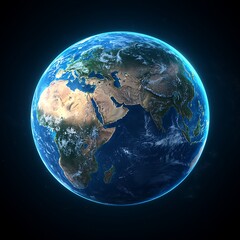 Fototapeta premium Earth Globe with Space Background.