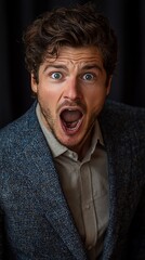 Shocked Businessman Portrait