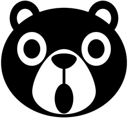 bear icon, character, emoji, emoticon