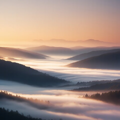 Obraz premium sunrise over the mountains