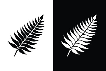 Obraz premium High-Resolution Fern Leaf Vector. Simple & Elegant Symbol Design