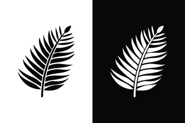 Modern Fern Logo Icon. Nature-Inspired Design for Digital & Print