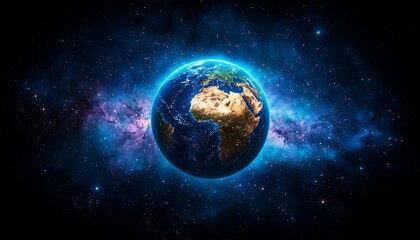 Earth in Cosmic Nebula (4)