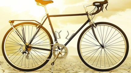 Fototapeta premium Classic road bike outdoors
