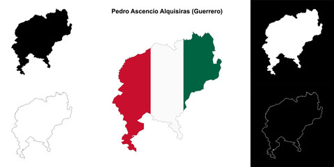 Pedro Ascencio Alquisiras outline map