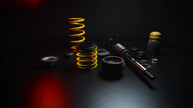 adjustable tuned sports suspension for a bench front-wheel drive car yellow coilovers