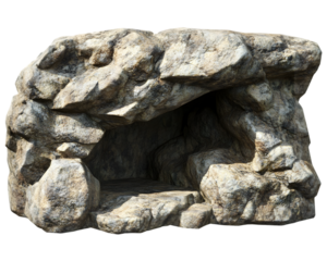 Huge old natural cave rocky textured stones formation entrance for fantasy concept.
