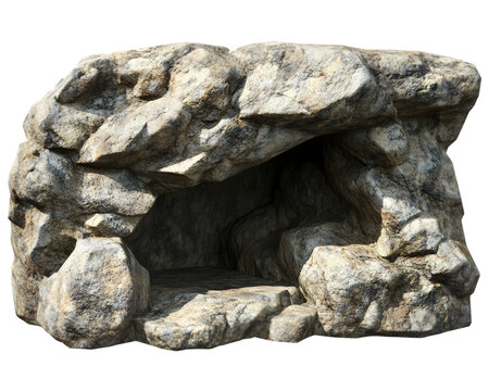 Huge old natural cave rocky textured stones formation entrance for fantasy concept.

