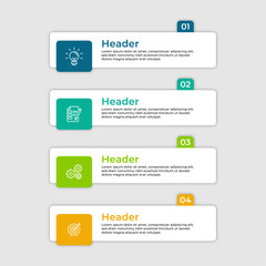 Numbered list with icons representing idea checklist settings and target.