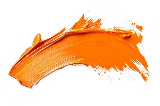 orange paint splashes