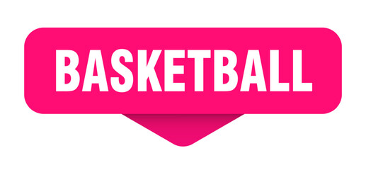 basketball sticker. basketball sign on transparent background