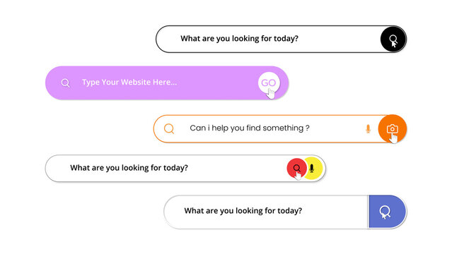 Colorful Responsive Search Bar