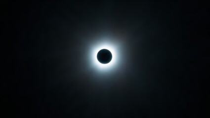 Celestial wonder captivates observers during breathtaking solar eclipse over serene landscapes